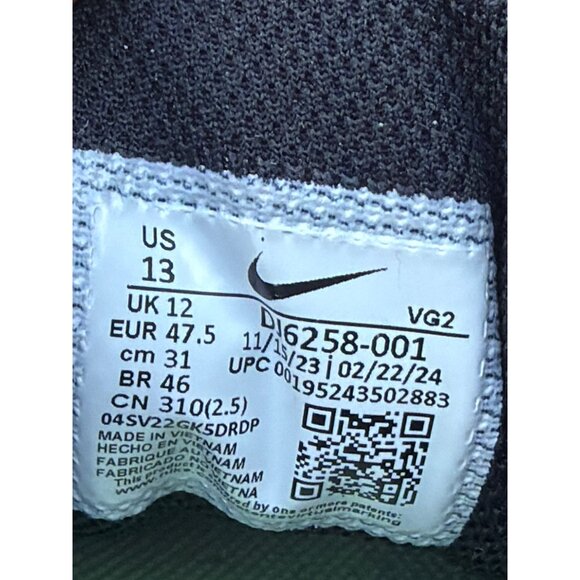 Nike Tanjan Men Black Knit Lace-Up Sneakers Size 13 - Picture 6 of 6